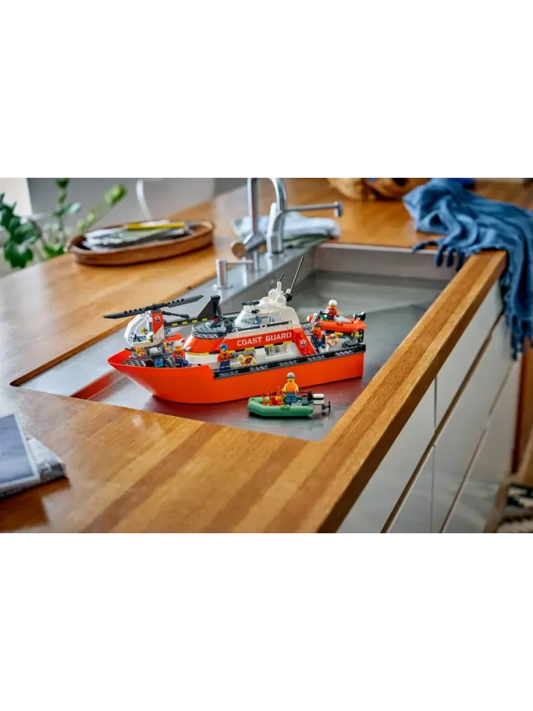 Конструктор City 60504 Спасательный катер и вертолёт
