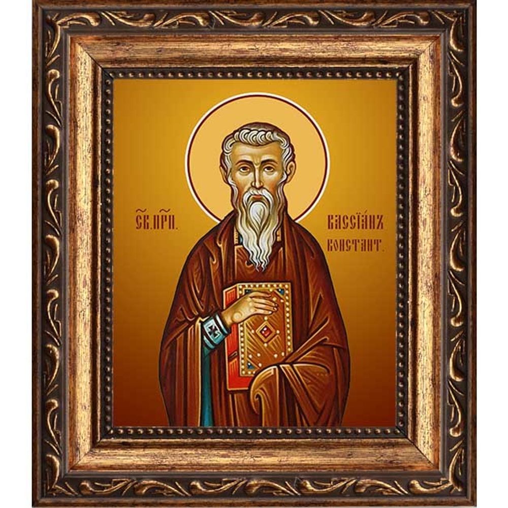 Вассиан (Василий) Константинопольский, преподобный игумен. Икона на холсте.