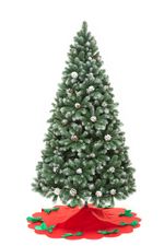 Заснеженная елка с шишками «Снежная королева» (пвх) 3,5 м