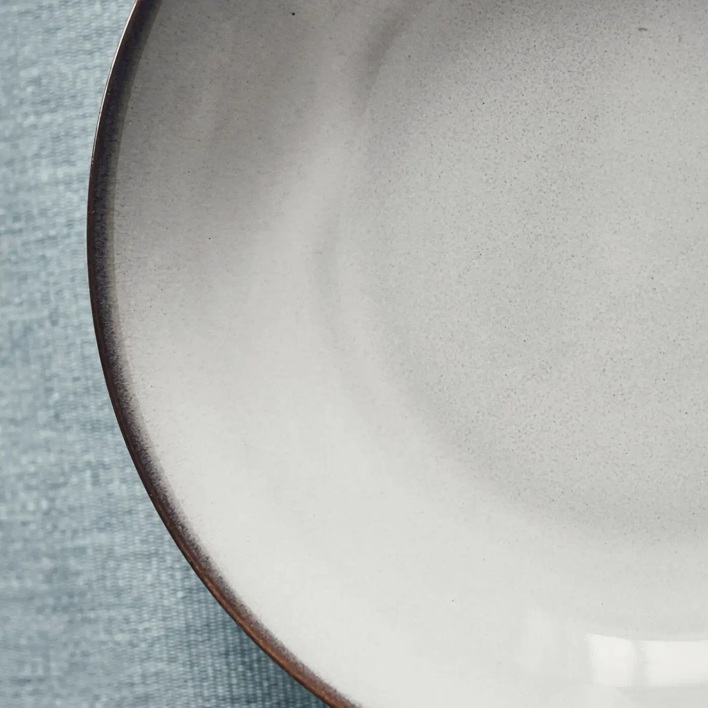 Глубокая тарелка IKEA GLADELIG (ГЛАДЕЛИГ), Серый, 21 см