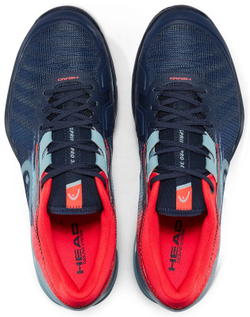Мужские кроссовки теннисные Head Sprint Pro 3.0 Men - dress blue/neon red