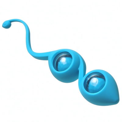 Вагинальные шарики Emotions Gi-Gi turquoise (синий) (Цвет: синий)