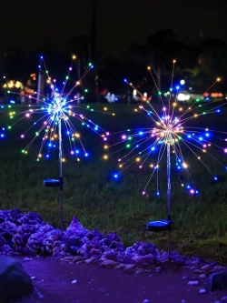 Уличный светильник на солнечной батарее 4 шт "одуванчик", "фейерверк"