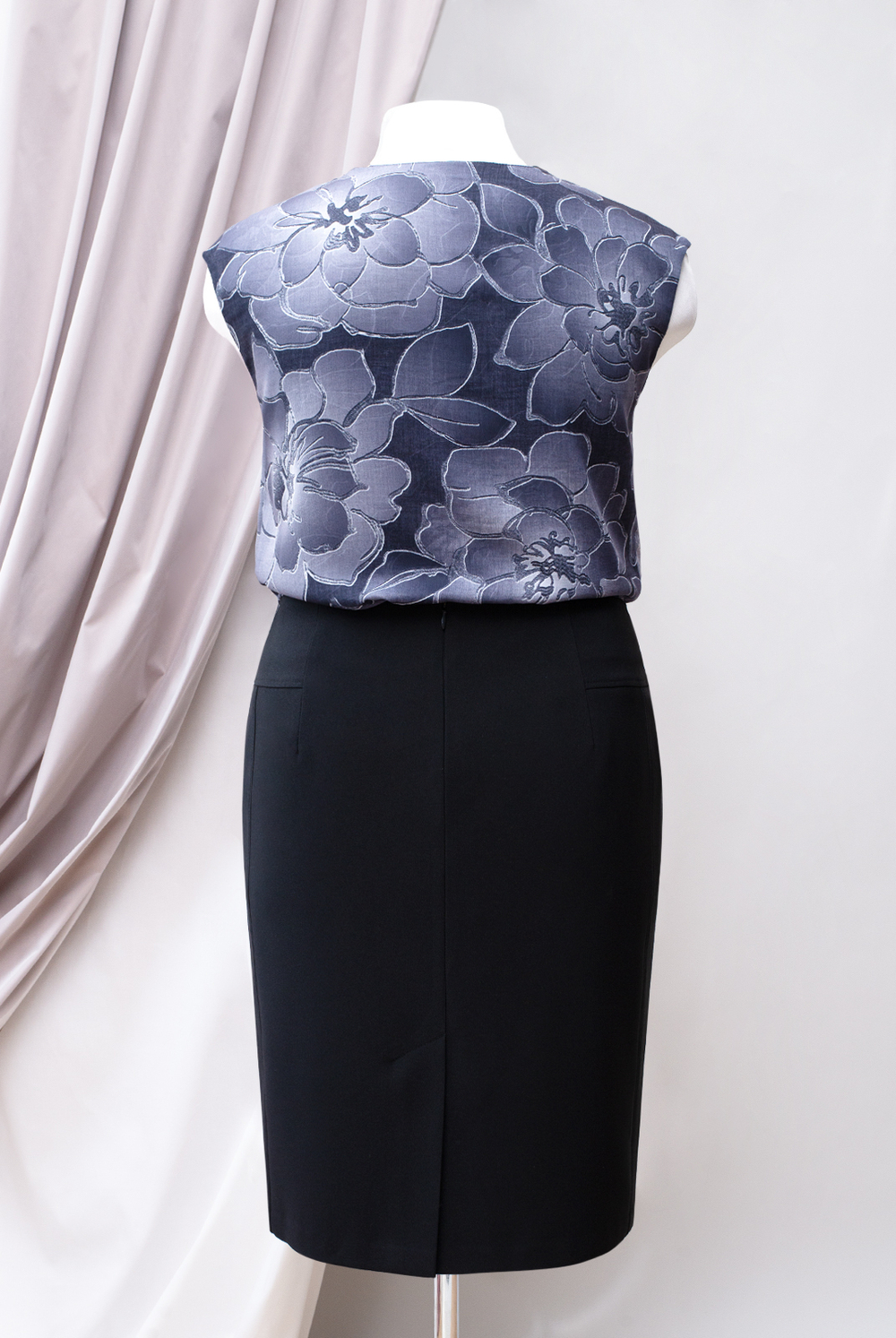 Юбка женская 3374зп, черный #70Ч013374зп