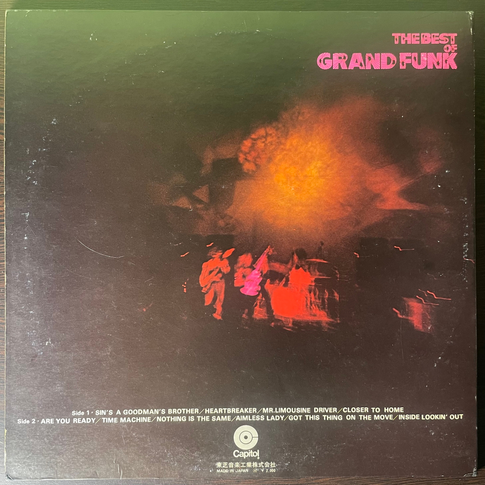 Grand Funk ‎– The Best Of Grand Funk (Япония 1971г.)