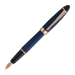 Перьевая ручка Aurora Ipsilon Satin blue GT, перо - F, в подарочной коробке