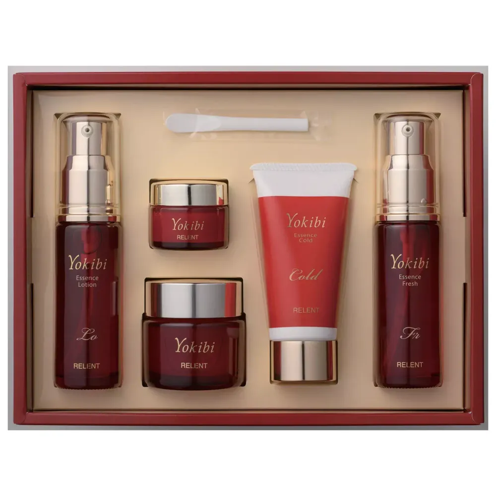 Relent  Подарочный набор уходовой косметики для лица Релент Ёкиби- Yokibi Essence Select Set , 5 продуктов