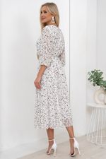 Платье Хелен (белый/принт) Р11-1075/9 Nikol (Акция)