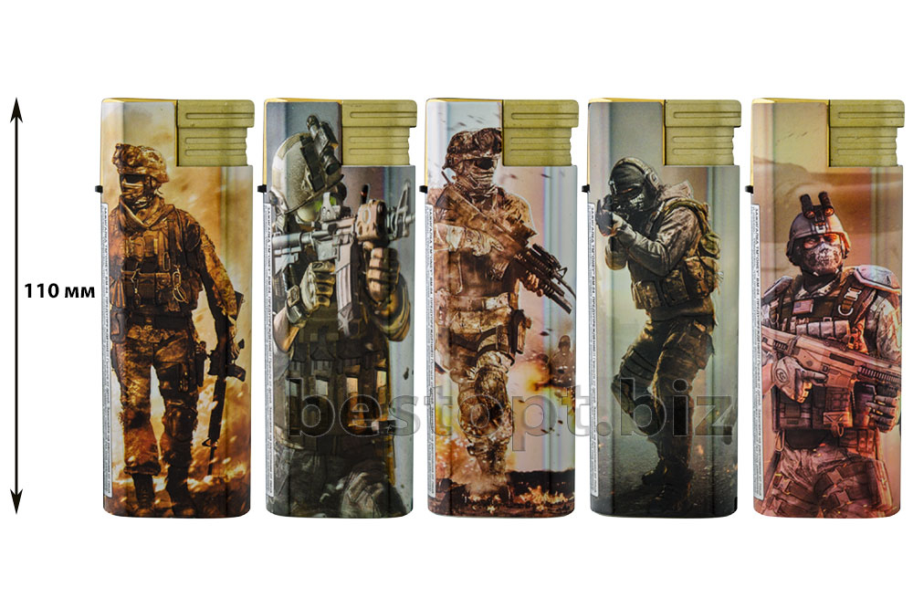 Зажигалки "Oney" BM-04 Гигант.Джет .металичес. Спецназ 25шт*8бл/200