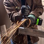 Угловая шлифовальная машина акк. Greenworks AG590, 24V, б/щет, 125 мм, 8500 об/мин, Anti-Kickback,1х4Ач,ЗУ,кор (3201007CUB)