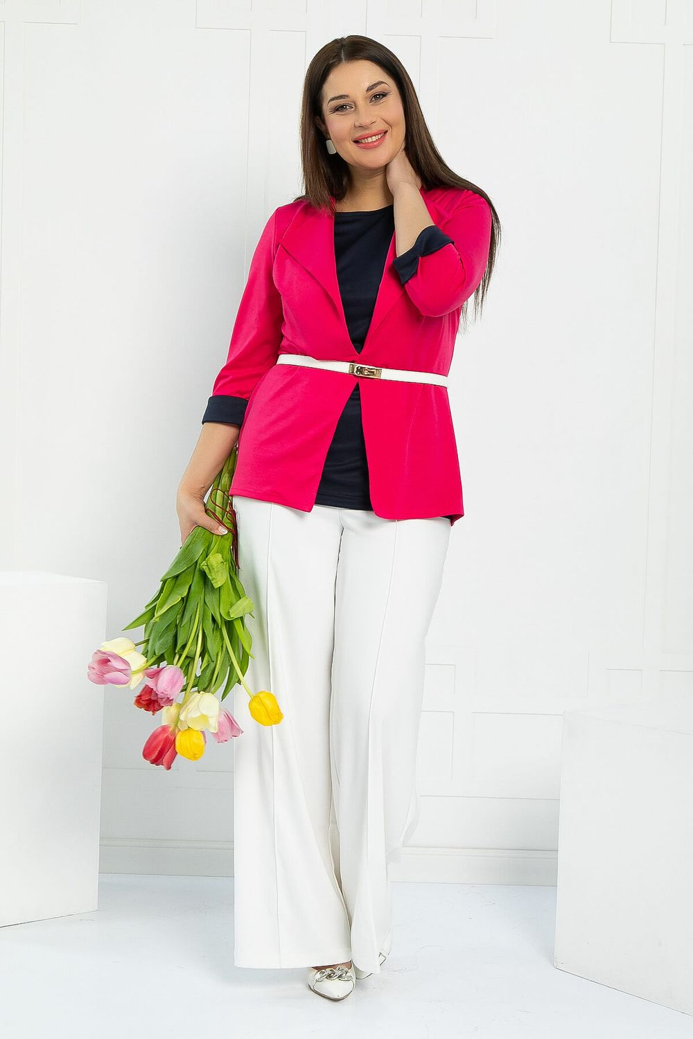 Блуза На шпильке (фуксия) Б12982-4М LT Collection