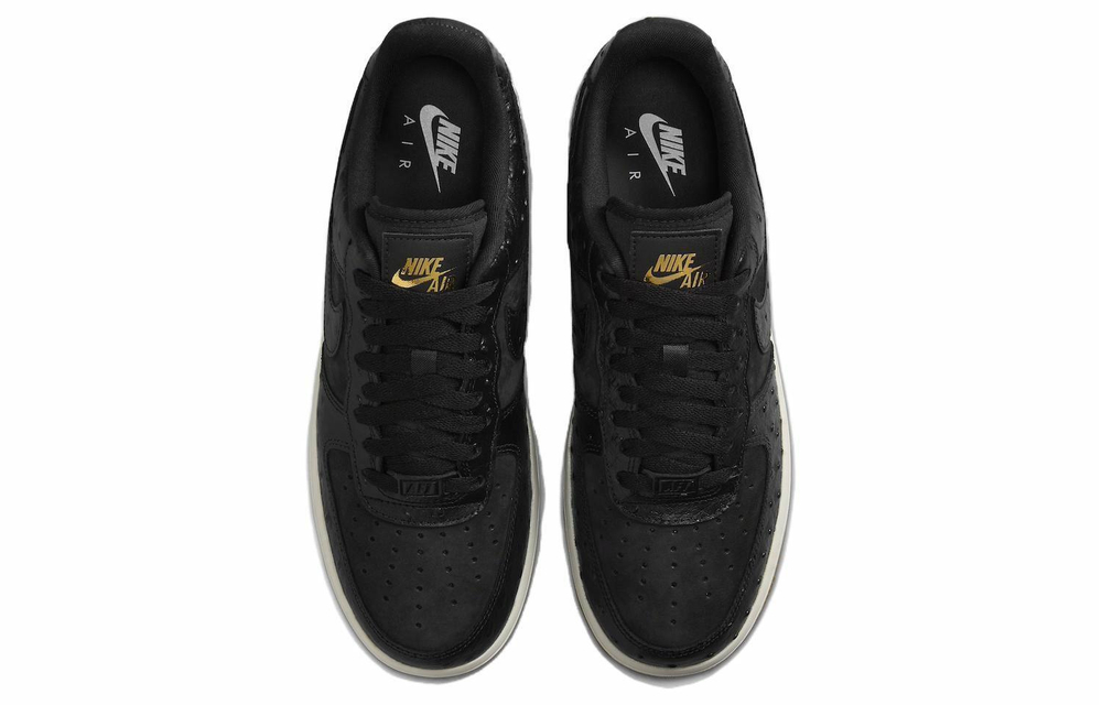 Кроссовки Nike Air Force 1 Black Ostrich (Женская размерная сетка)