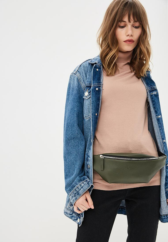 сумка поясная хаки эко