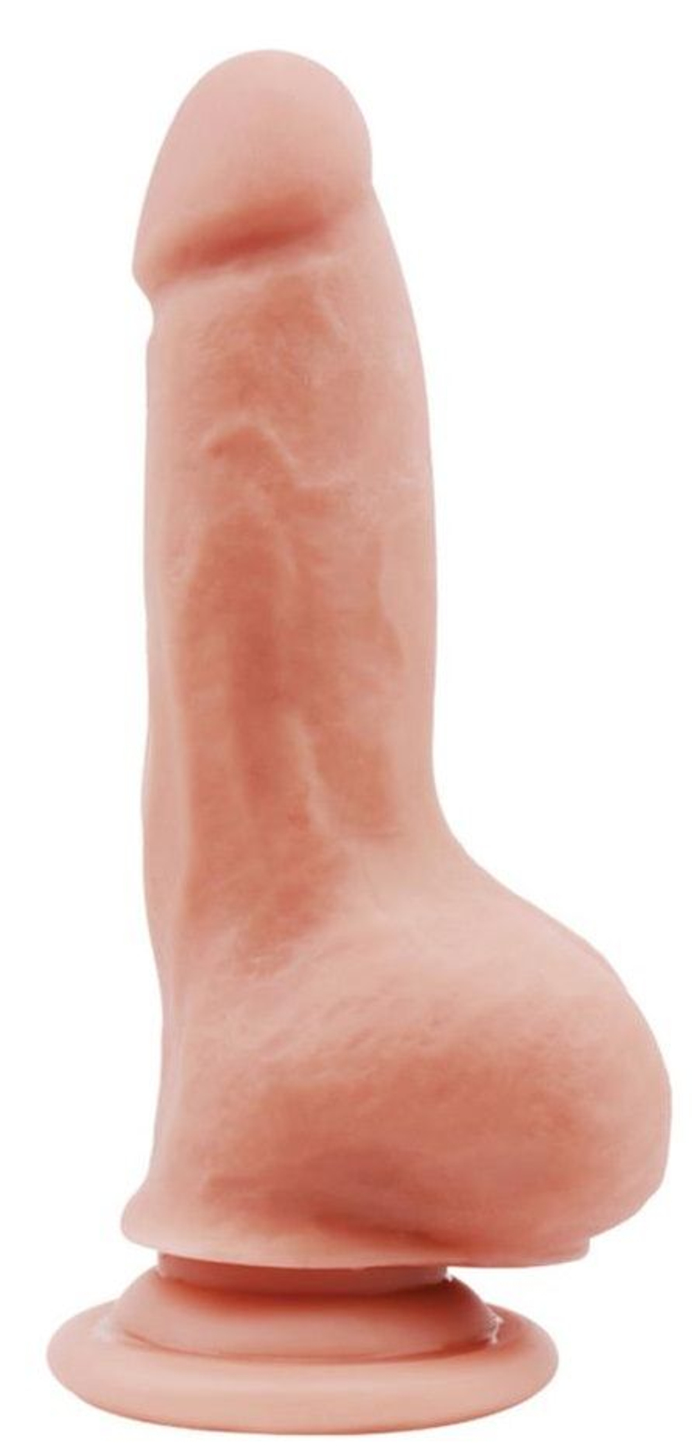 Телесный фаллоимитатор BENDABLE DILDO на присоске - 18 см. (Цвет: телесный)