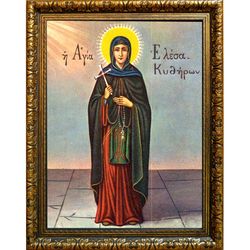 Елеса Киферская мученица. Икона на холсте.