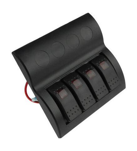 Панель бортового питания 4 переключателя, предохранители