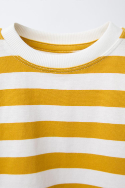 ZARA ФУТБОЛКА В ПОЛОСКУ, ОХРА