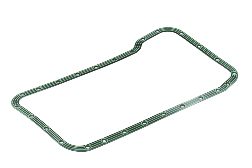 Прокладка поддона маслянного картера ЯМЗ 534 а/м ГАЗон Next зеленый силикон РА армированный (ПТП)