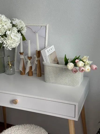 Набор из 4-х корзин для хранения sustainable collection, молочный