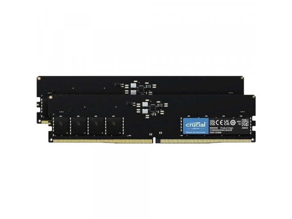 Оперативная память Crucial Classic CT2K16G48C40U5, DDR5 2х 32ГБ 4800 МГц, DIMM, RTL