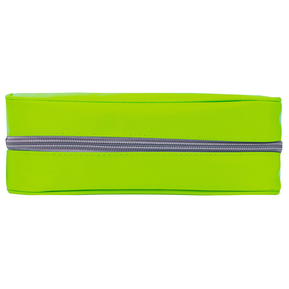 Пенал-косметичка BRAUBERG мягкий "KING SIZE NEON GREEN" 20х8х9 см (3 штуки в упаковке)