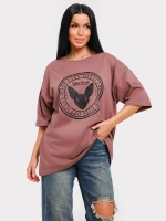 Футболка оверсайз больших размеров принт