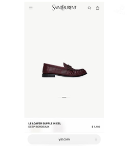 Лоферы Yves Saint Laurent Casandre