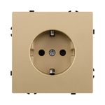 Розетка штепсельная SCHUKO 16A/250 В, золотой Kollinger Eclipse EC-014GD