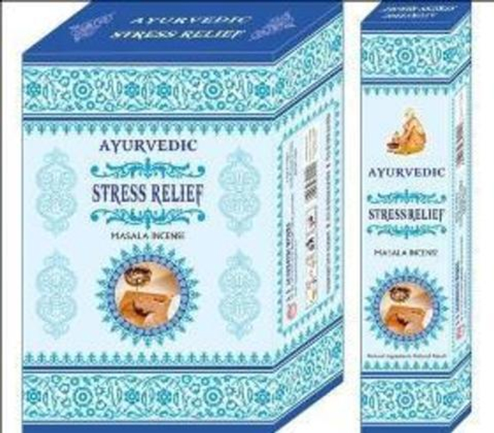 Ayurvedic Stress Relief Благовоние-масала Снятие стресса, 15 шт