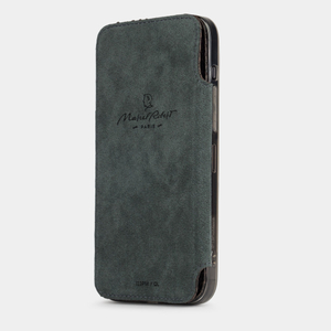 Чехол для iPhone 15 Pro Max из кожи питона, темно-коричневого цвета