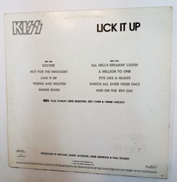 Kiss Lick It Up (Canada 1983)