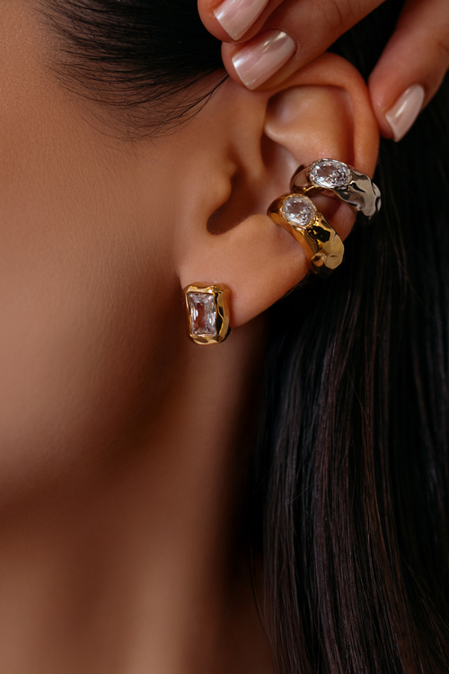 Серьги "DEEP SHINE" в золочении