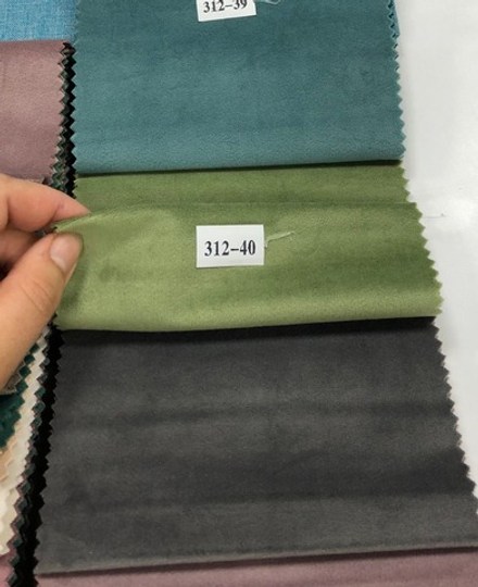 Шторы из однотонного бархата матового, цвет 40