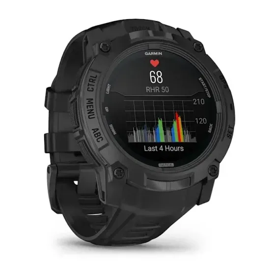 Смарт-часы Garmin Instinct 3 (50 мм) AMOLED Tactical Edition черные