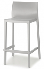 Стул полубарный пластиковый Scab Design Kate, светло-серый
