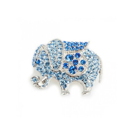 Брошь Shadore Слон FAN-06545.5 S/BL