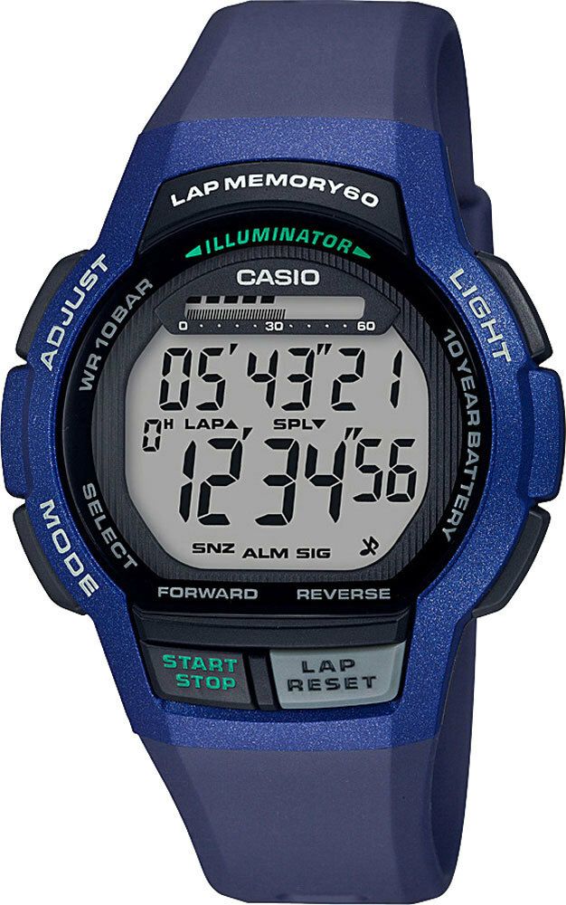 Японские наручные часы Casio Collection WS-1000H-2AVEF с хронографом