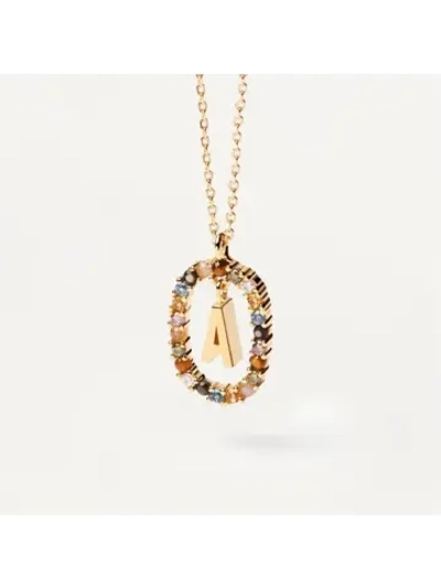 Колье женское Буква A