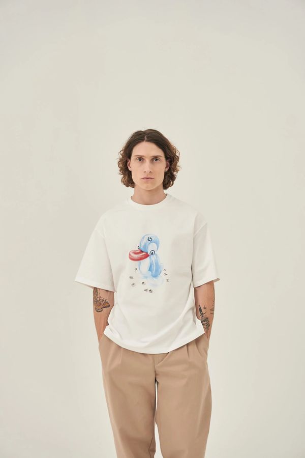Футболка Balloon penguin молочная - фото 2