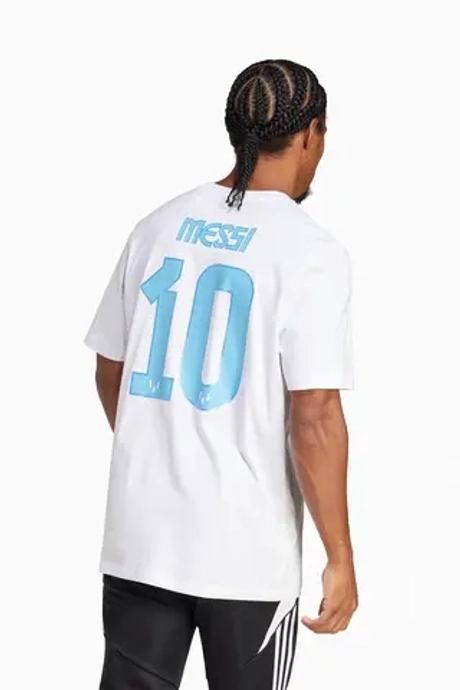 Футболка adidas Messi Name and Number Graphic - белый
