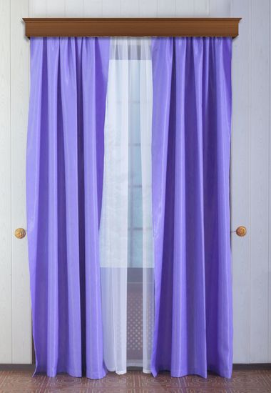 Комплект штор Lisa (васильковый) шик-сатен.