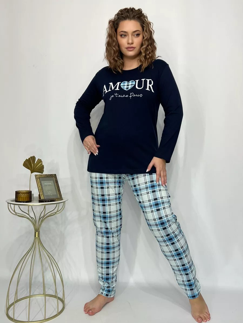 Пижама женская штаны+футболка дл/р ШФД0001 норма