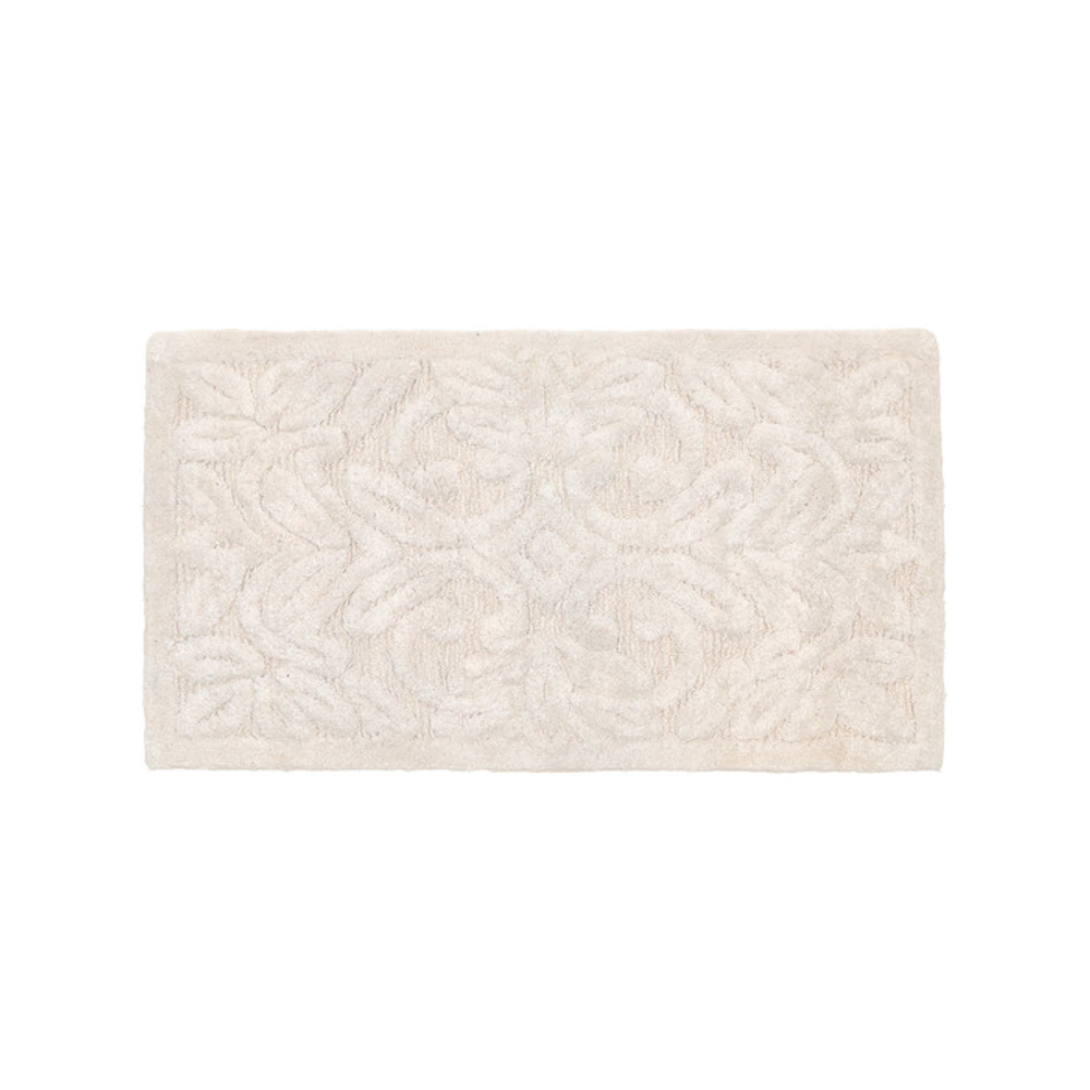 Коврик "Арабеска" жемчужно-белый 55x100см