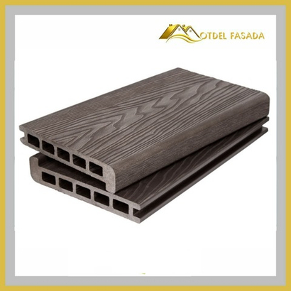 Ступень ДПК PREMIUM 3D Венге Текстура 165*24*3000мм