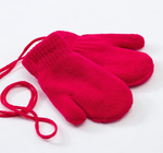 Варежки двухслойные "Однотонные", ярко-розовый, р-р 14 (4-5 лет) 5133448, 1 шт.