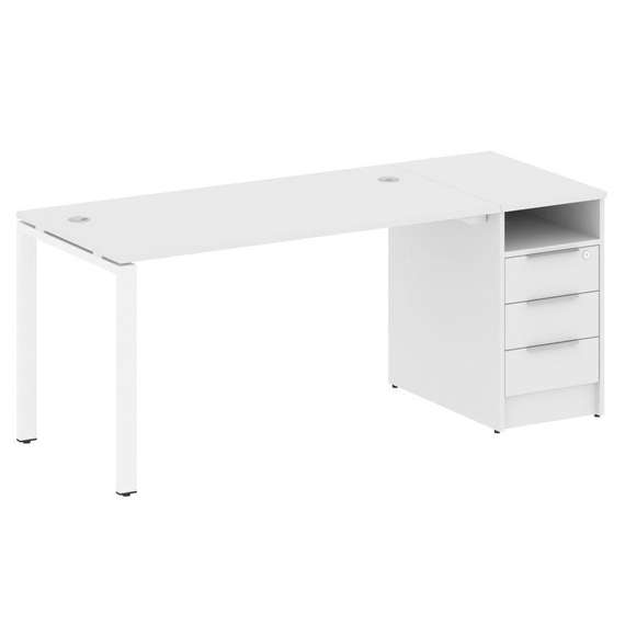 Метал Систем Рабочая станция с тумбой на П-образном м/к БП.РС-СТП-1.3