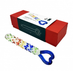 Фаллоимитатор рельефный Heart Uneven стекло 20 см