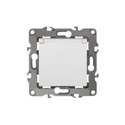 12-2103-01 ЭРА Розетка 2P+E Schuko со шторками с крышкой, 16A-250В, IP20, Эра12, белый