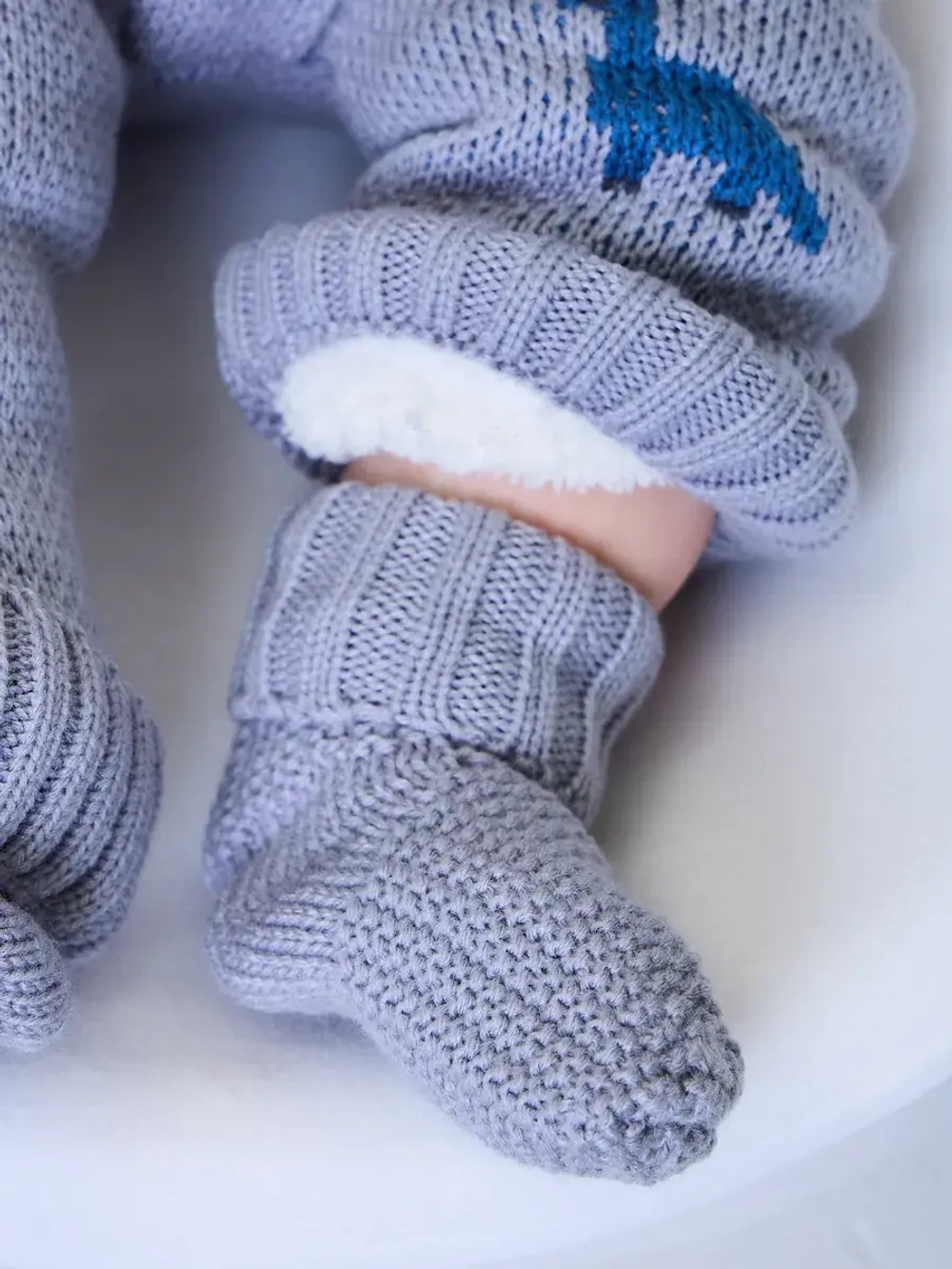 Конверт на выписку для новорожденных утепленный мехом