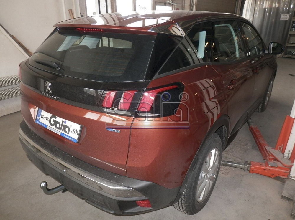 Фаркоп оцинкованный Galia P046A для Peugeot 3008 2016-, кроме GT line, Opel Grandland X 2017-(паспорт и сертификат в комплекте)(без электрики)